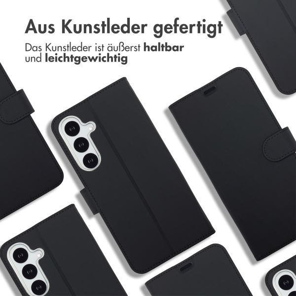 Accezz Wallet TPU Klapphülle Samsung Galaxy S25 FE - Schwarz