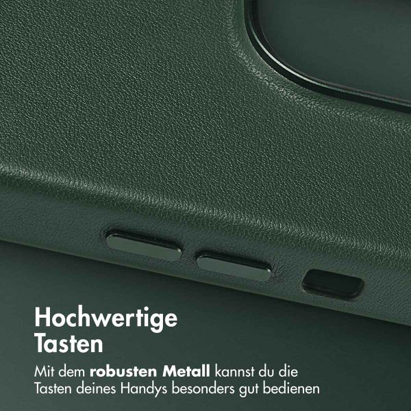Accezz MagSafe Leather Backcover Apple iPhone 14 Pro - Cedar Green