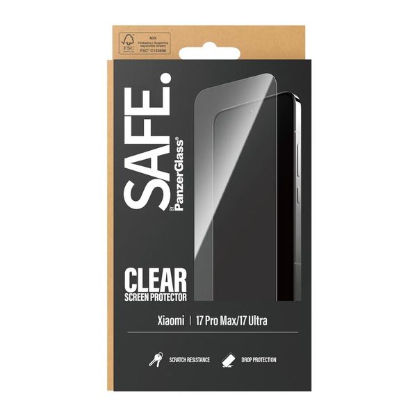 SAFE by PanzerGlass Ultra-Wide Fit Displayschutz Xiaomi 17 Ultra