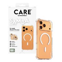 CARE by PanzerGlass Modisches Case Samba mit MagSafe Apple iPhone 17 Pro Max - Clear / White