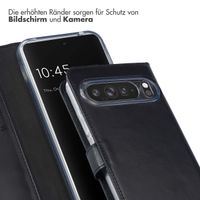 Selencia Echtleder Klapphülle Google Pixel 9 Pro XL - Schwarz