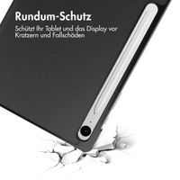 Accezz Trifold Klapphülle Samsung Galaxy Tab S9 11.0 Zoll / Tab S10 FE / S9 FE 10.9 Zoll - Schwarz