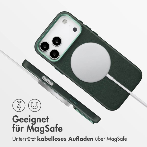 Accezz MagSafe Leather Backcover Apple iPhone 17 Pro Max - Cedar Green