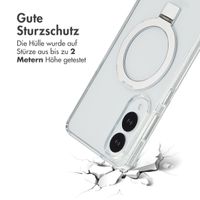 Accezz Ring Stand Backcover mit MagSafe Samsung Galaxy S25 Edge - Transparent