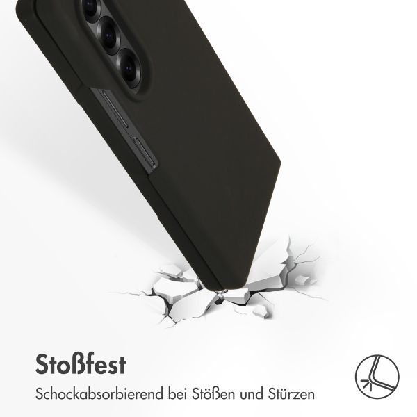 Accezz Liquid Silikoncase Samsung Galaxy Z Fold 6 - Schwarz
