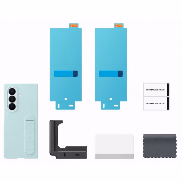 Samsung Silikonhülle mit Ständer Samsung Galaxy Z Fold 7 - Mint