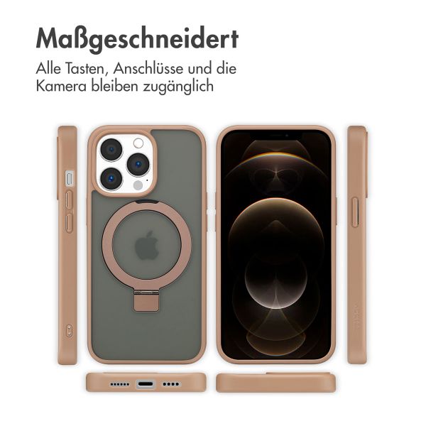 Accezz Ring Stand Backcover mit MagSafe Apple iPhone 13 Pro - Braun