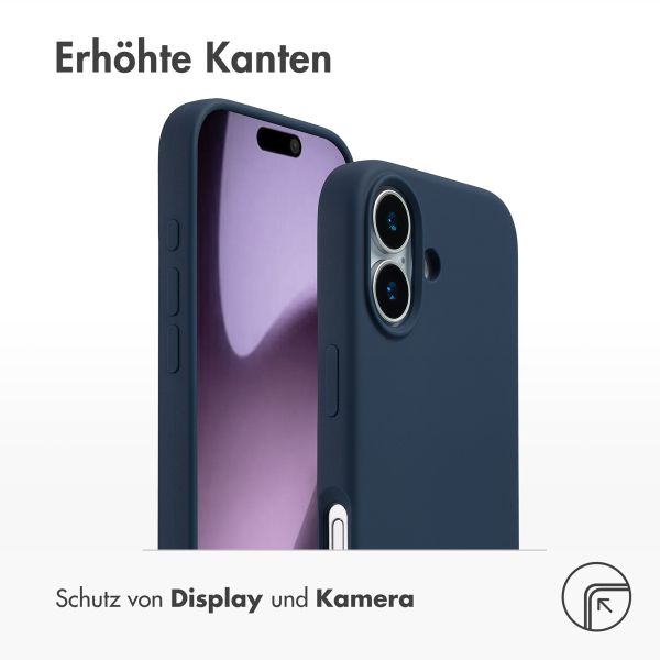 Accezz Liquid Silikoncase mit MagSafe Apple iPhone 17 - Dunkelblau