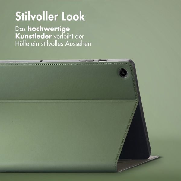 Accezz Classic Klapphülle Samsung Galaxy Tab A9 Plus - Grün