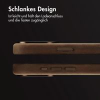Accezz Vintage Leather Magsafe Backcover Apple iPhone 15 Pro Max - Rustic Brown