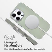 Accezz MagSafe Leather Backcover Apple iPhone 16 Pro - Light Grey