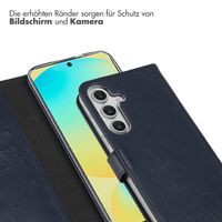 Selencia Echtleder Klapphülle Samsung Galaxy S25 FE - Blau