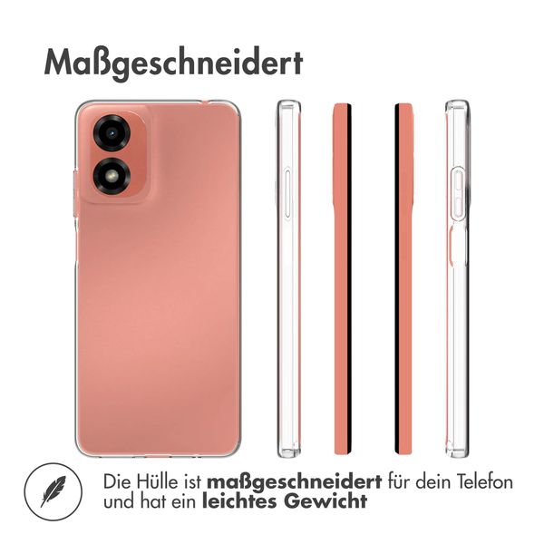 Accezz Clear TPU Backcover Motorola Moto G04 / G24 - Transparent