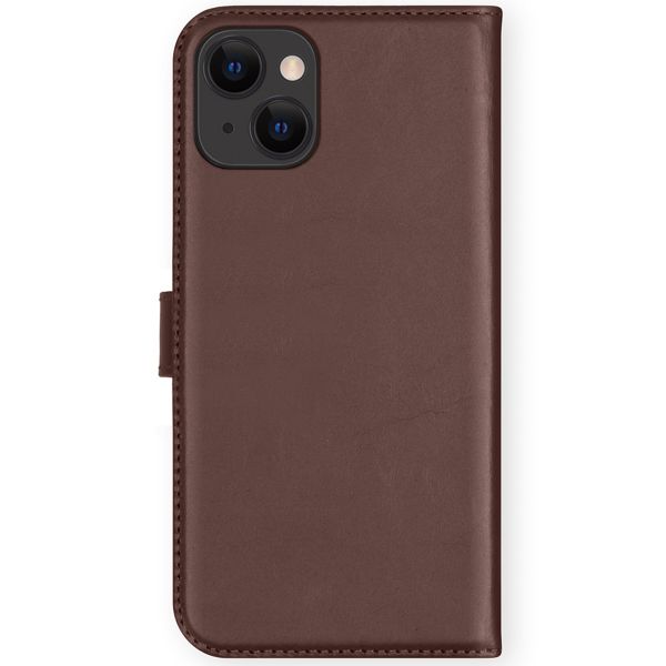 Selencia Echtleder Klapphülle Apple iPhone 13 Mini - Braun