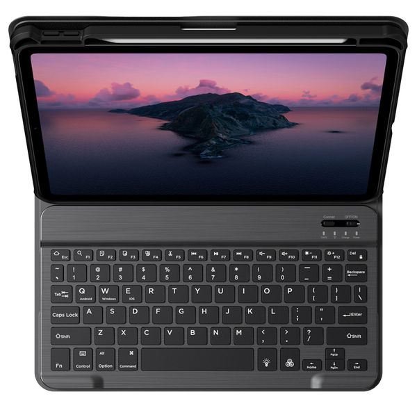 Accezz Bluetooth Keyboard Klapphülle Apple iPad Air 11 Zoll (2026) M4 / (2025) M3 / (2024) M2 / Air 5 (2022) / Air 4 (2020) / Pro 11 (2018/2020/2021/2022) - QWERTY / NL - Schwarz