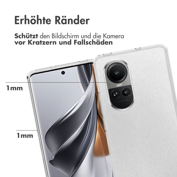 Accezz Clear TPU Backcover Oppo Reno 10 / 10 Pro - Transparent