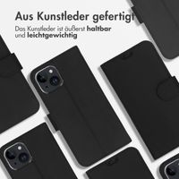 Accezz Wallet TPU Klapphülle Apple iPhone 15 - Schwarz