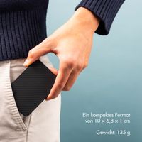 Accezz Kevlar Powerbank 5.000 mAh - MagSafe und Qi - Schwarz
