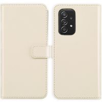 Selencia Echtleder Klapphülle Samsung Galaxy A53 - Greige