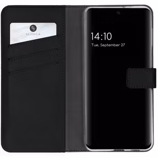 Selencia Echtleder Klapphülle Samsung Galaxy A32 (4G) - Schwarz