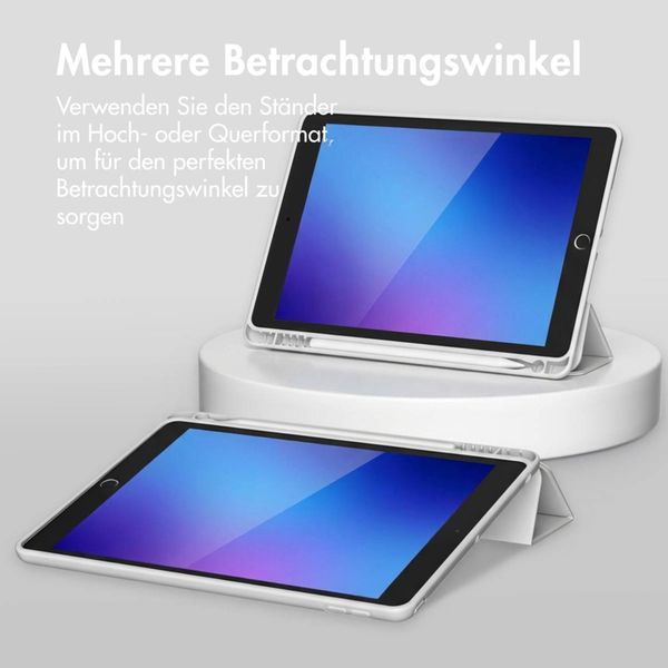 Accezz Smarte Klapphülle aus Silikon Apple iPad 6 (2018) 9.7 Zoll / iPad 5 (2017) 9.7 Zoll - Grau