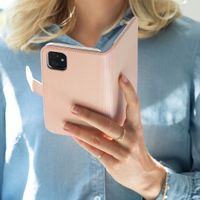 Selencia Echtleder Klapphülle Samsung Galaxy S10 - Dusty Pink