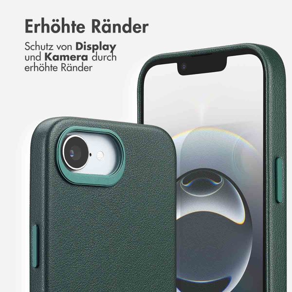 Accezz MagSafe Leather Backcover Apple iPhone 17e / 16e - Cedar Green