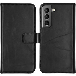 Selencia Echtleder Klapphülle Samsung Galaxy S22 - Schwarz