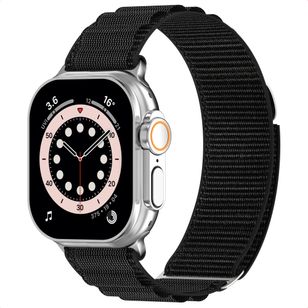 Accezz Nylon Alpine Armband für Apple Watch | 38/40/41/42 mm - Schwarz