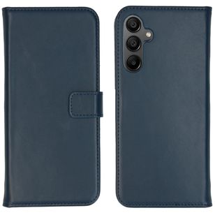 Selencia Echtleder Klapphülle Samsung Galaxy A15 (5G/4G) - Dunkelblau