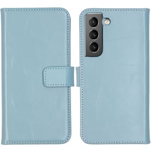 Selencia Echtleder Klapphülle Samsung Galaxy S22 - Air Blue
