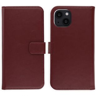 Selencia Echtleder Klapphülle Apple iPhone 14 - Burgundy
