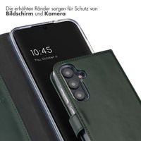 Selencia Echtleder Klapphülle Samsung Galaxy S24 FE - Grün
