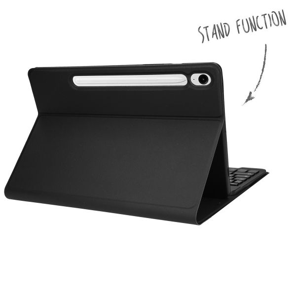 Accezz Bluetooth Keyboard Klapphülle Samsung Galaxy Tab S10 FE / S9 FE - QWERTY / NL - Schwarz