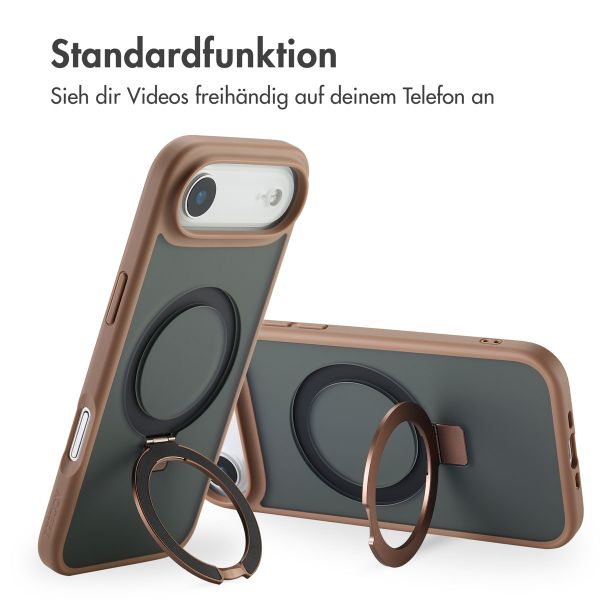 Accezz Ring Stand Backcover mit MagSafe Apple iPhone Air - Braun