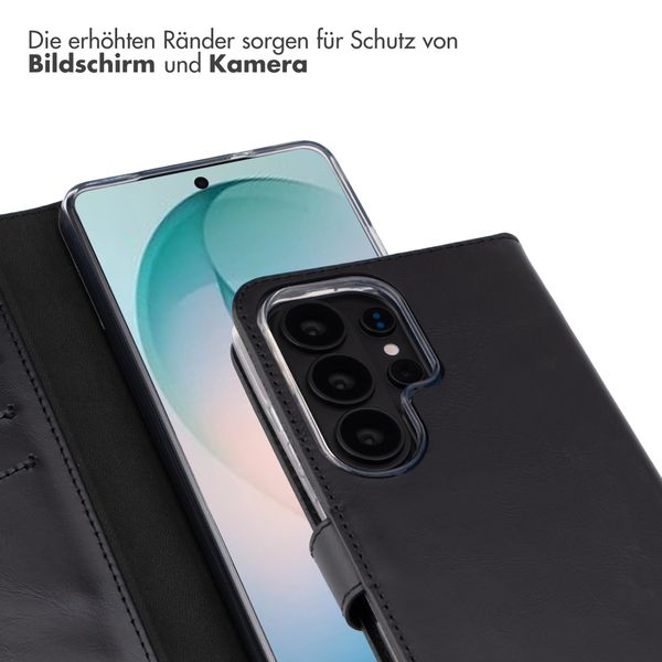 Selencia Echtleder Klapphülle Samsung Galaxy S26 Ultra - Schwarz