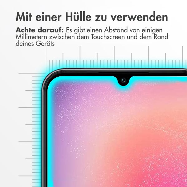 Accezz Displayschutz 2er-pack aus gehärtetem Glas Samsung Galaxy A25 (5G)