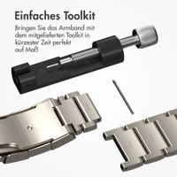 Accezz Mattes Titanstahlarmband für Samsung Galaxy Watch Ultra 2 (2026) / Ultra (2024/2025) - Titanium