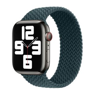 Apple Geflochtenes Solo Loop für  Apple Watch | 38/40/41/42 mm - Größe 8 - Rainforest