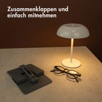 Accezz Faltbarer Tablet-Ständer für den Schreibtisch - Halterung für Tablet / 13 Zoll Laptop - Silber