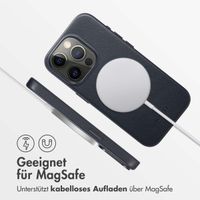 Accezz MagSafe Leather Backcover Apple iPhone 15 Pro - Onyx Black