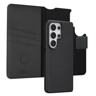 Accezz 2-in-1 Klapphülle aus Leder mit MagSafe Samsung Galaxy S26 Ultra - Onyx Black