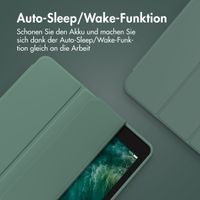 Accezz Smarte Klapphülle aus Silikon Apple iPad Air 13 Zoll (2026) M4 / (2025) M3 / (2024) M2 - Dunkelgrün