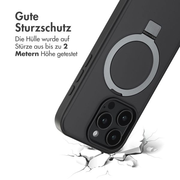 Accezz Ring Stand Backcover mit MagSafe Apple iPhone 16 Pro - Schwarz