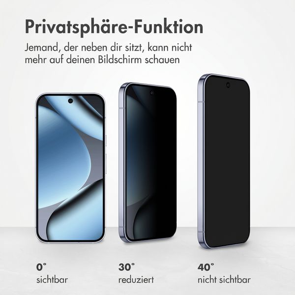 Accezz Privacy Displayschutz aus gehärtetem Glas Google Pixel 11 Pro