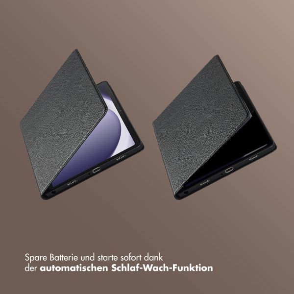 Selencia Riva Klapphülle Samsung Galaxy Tab A9 Plus - Schwarz