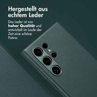 Accezz 2-in-1 Klapphülle aus Leder mit MagSafe Samsung Galaxy S24 Ultra - Cedar Green