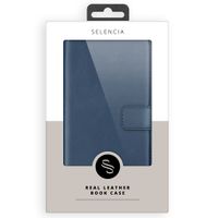 Selencia Echtleder Klapphülle Samsung Galaxy A51 - Blau