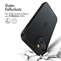 Accezz Rugged Frosted Back Cover Apple iPhone 14 - Schwarz