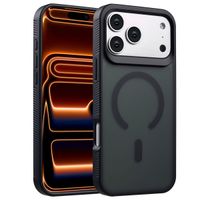 Accezz Rugged Frosted Back Cover mit MagSafe Apple iPhone 17 Pro Max - Schwarz